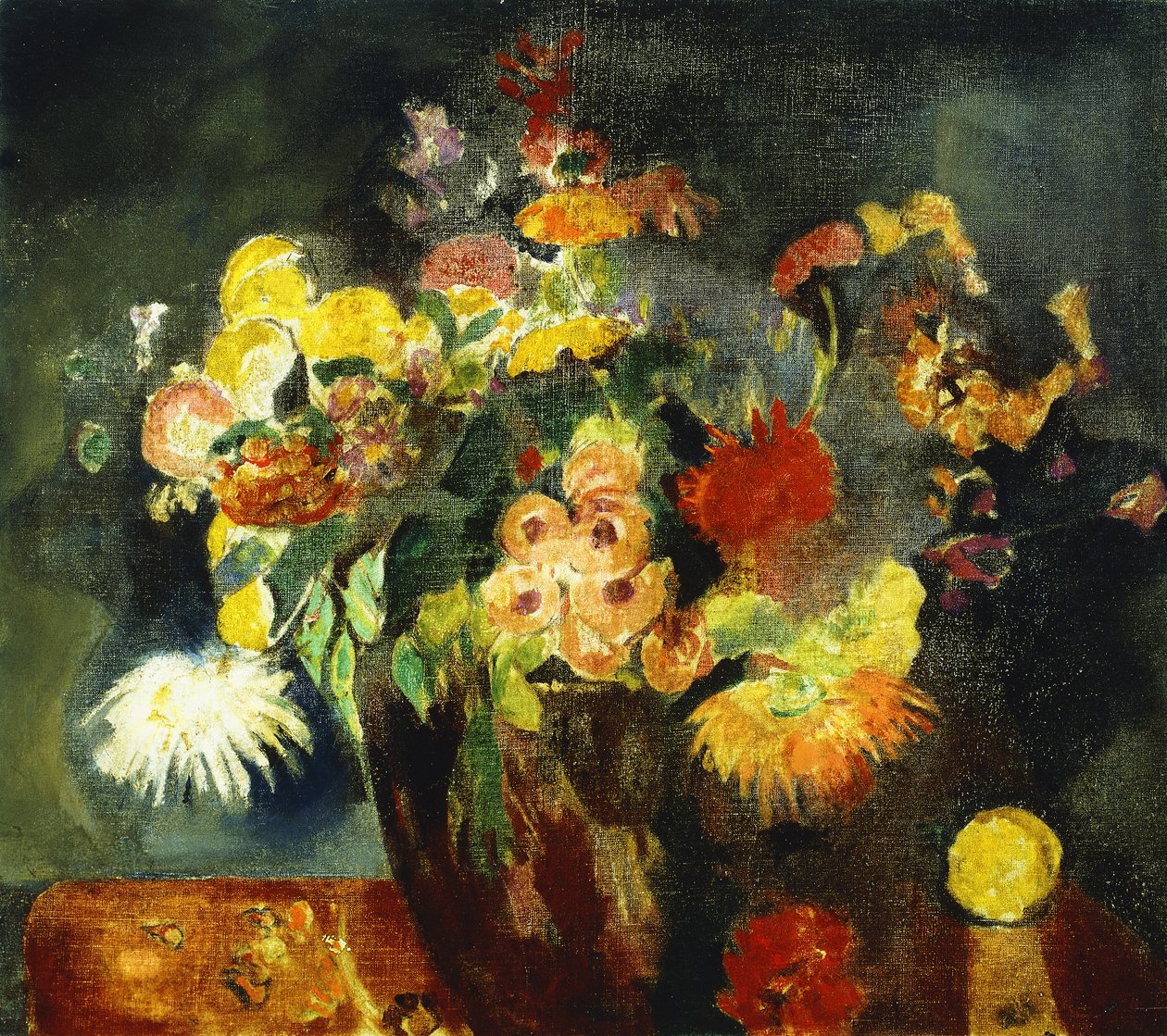 Vase med blomster av Arthur Beecher Carles