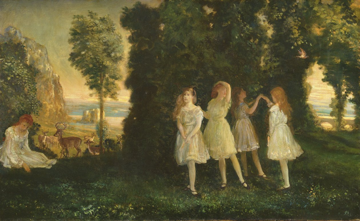 Dansende barn, 1902 av Arthur Bowen Davies
