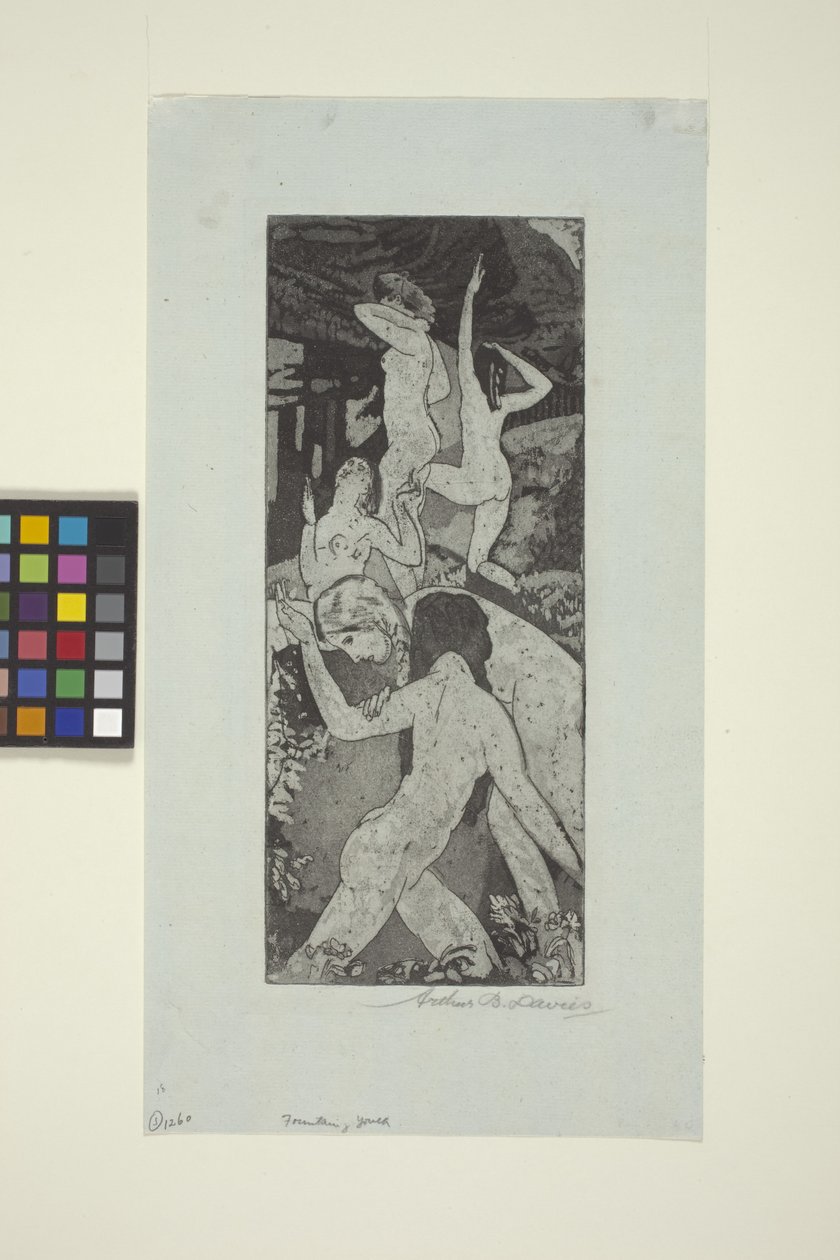 Fountain Of Youth (etsing og akvatint) av Arthur Bowen Davies