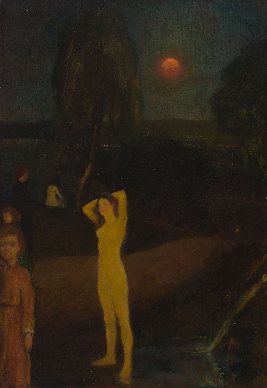 Måne med hel sløyfe av Arthur Bowen Davies