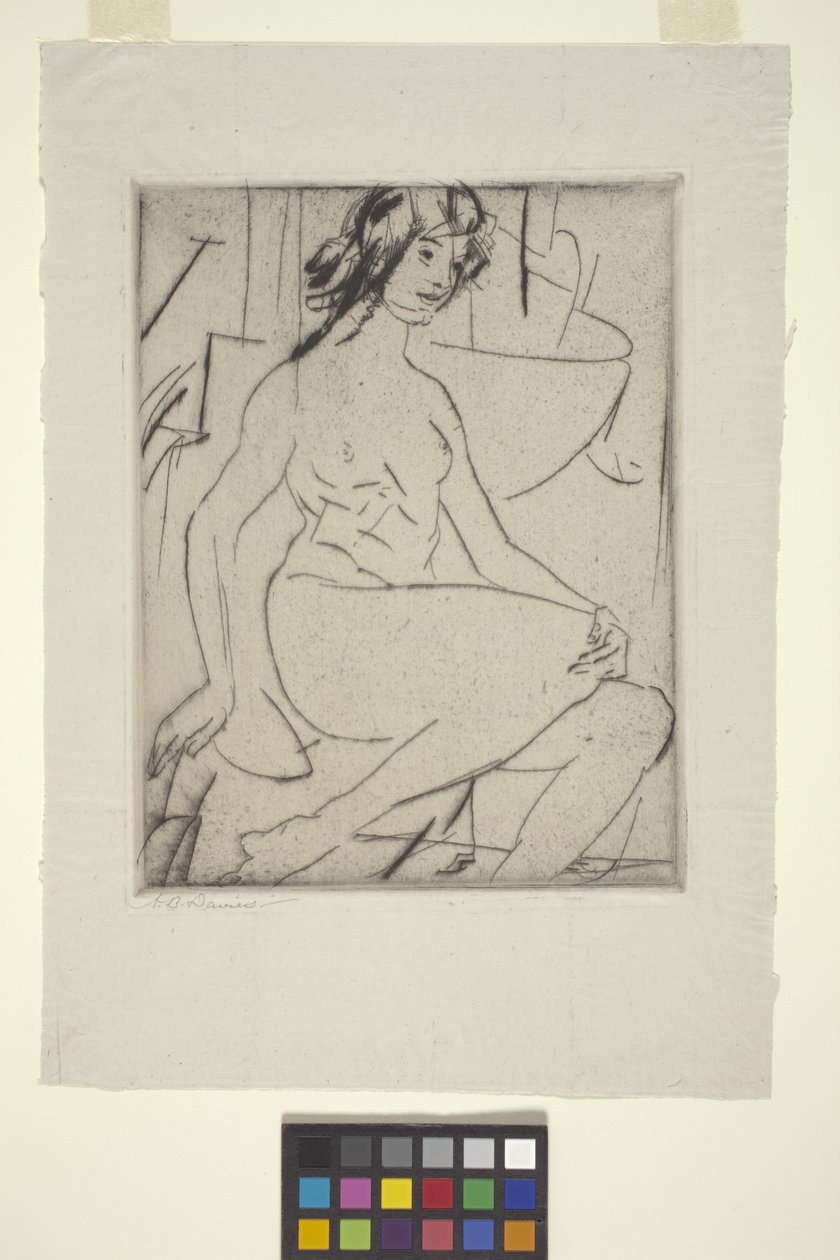 Iris (tørrpunkt) av Arthur Bowen Davies