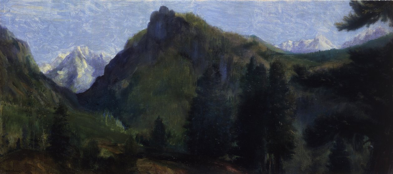 Fjell vårens elskede, ca. 1906-07 av Arthur Bowen Davies