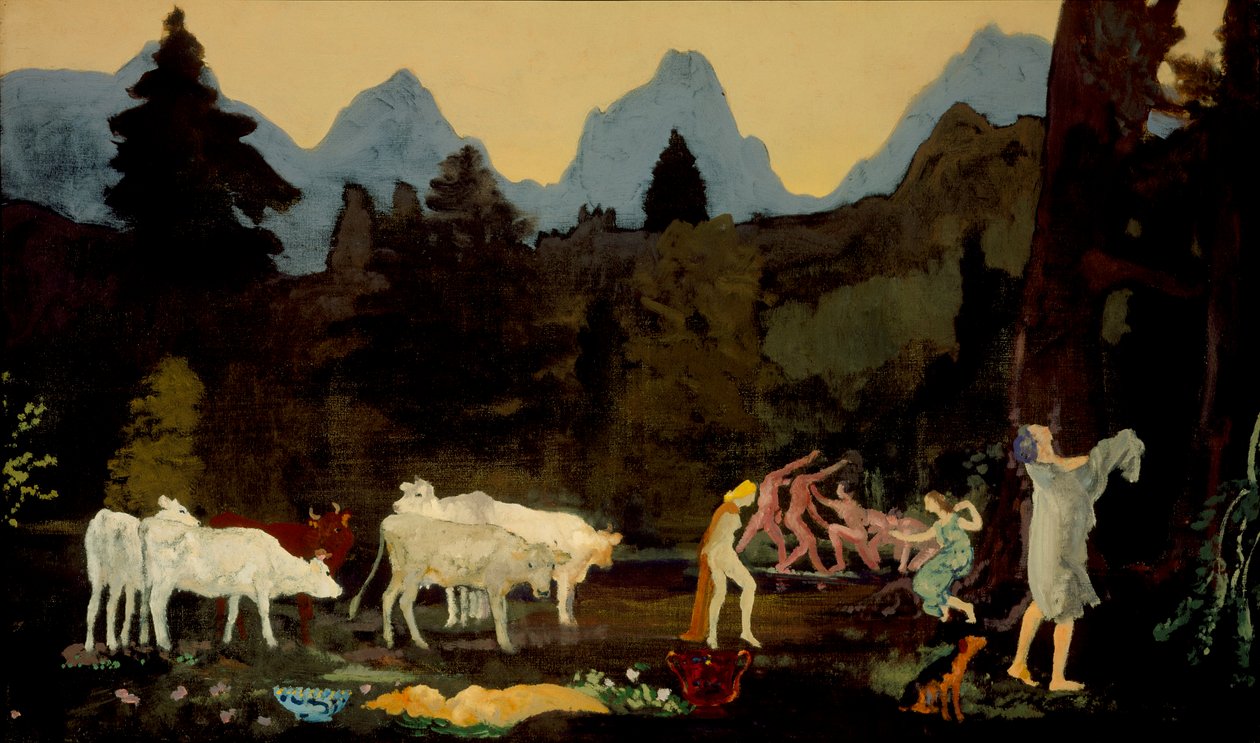 Pastoral Dells and Peaks, ca. 1908-11 av Arthur Bowen Davies