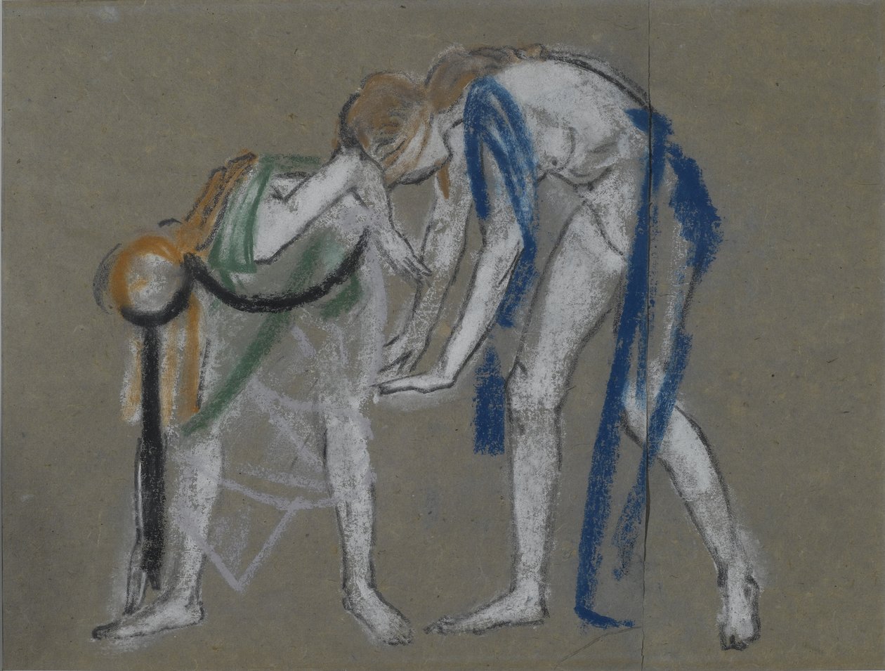 Studie av to dansere, ca. 1915-20 av Arthur Bowen Davies