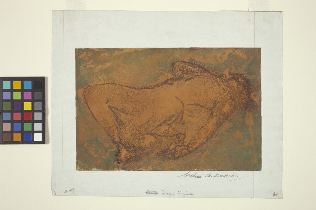 Tragisk figur (fargeakvatint) av Arthur Bowen Davies