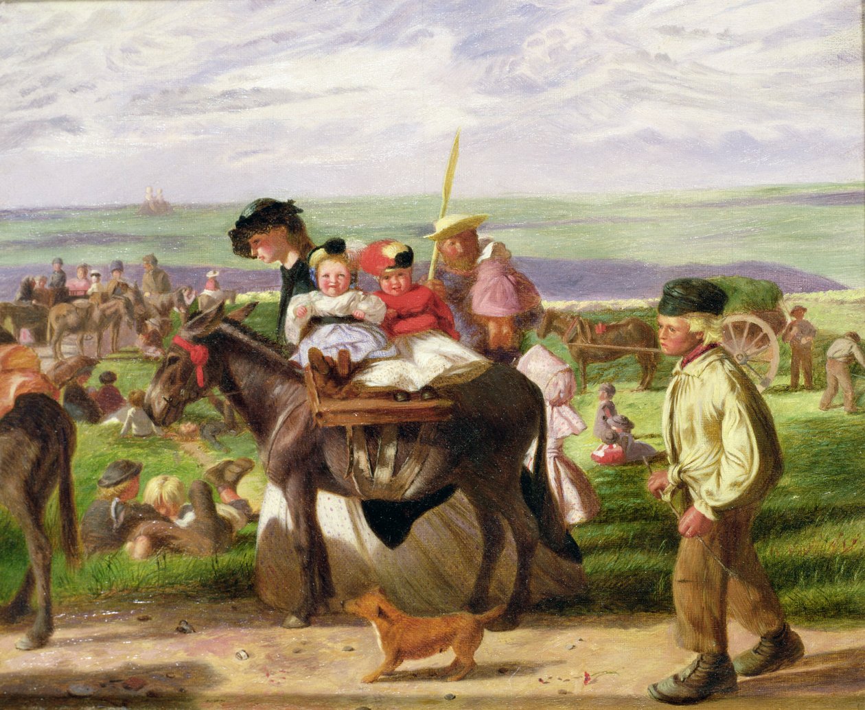 Ved sjøen, Pegwell Bay, nær Ramsgate av Arthur Boyd Houghton