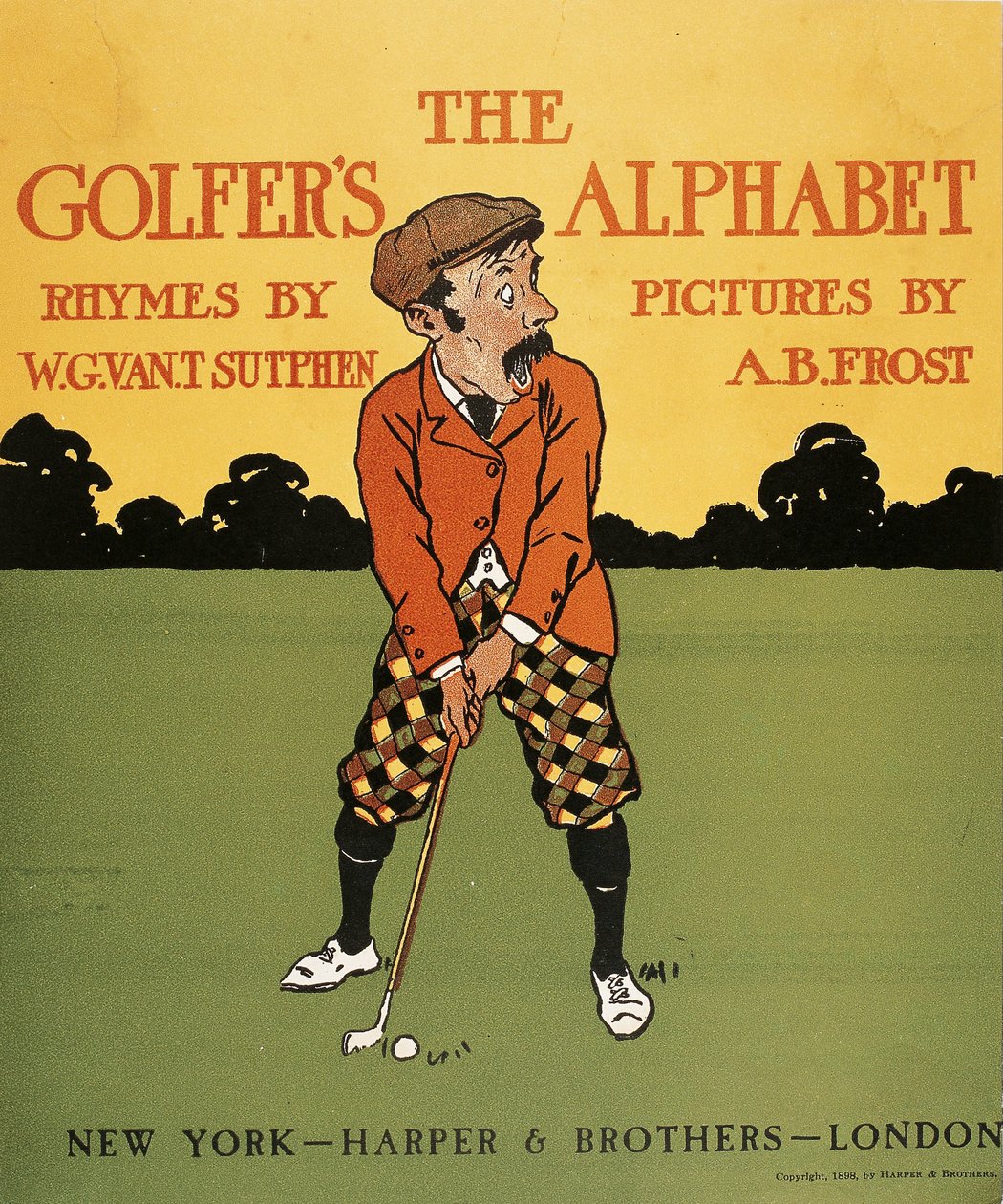 Golfers alfabet av Arthur Burdett Frost