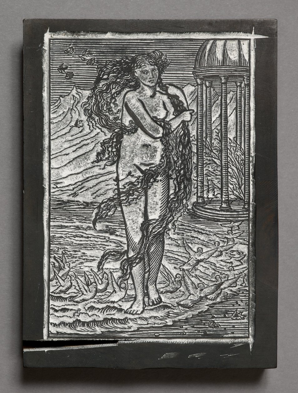 The Story of Cupid and Psyche - Venus, etter Edward Coley Burne-Jones (gravert trekloss) av Arthur Burgess