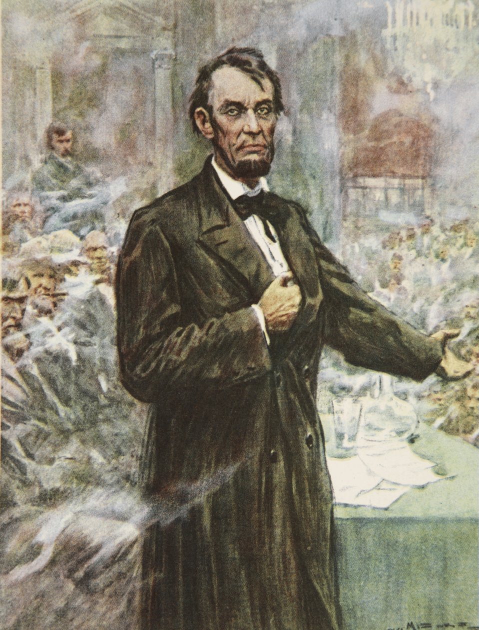 Abraham Lincoln, den store frigjøreren, illustrasjon fra 