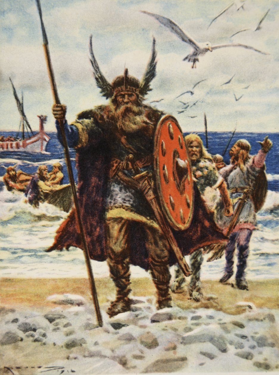 The Landing of the Vikings, illustrasjon fra 