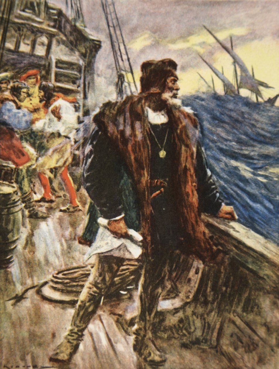The Voyage of Columbus, illustrasjon fra 