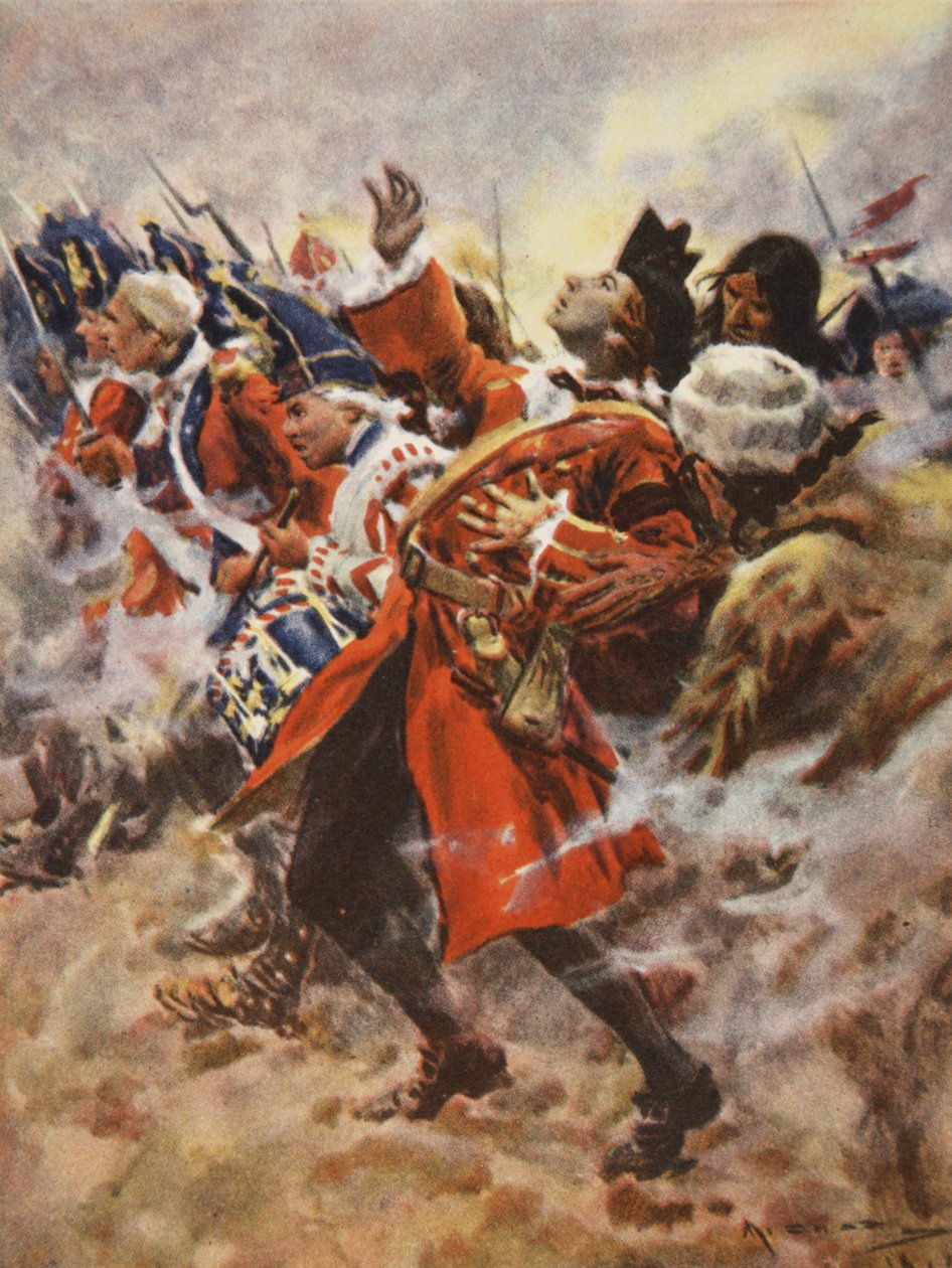 The death of Wolfe, illustrasjon fra 