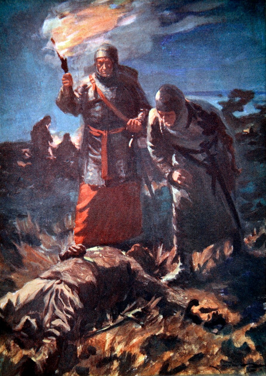 Etterdønningene av slaget ved Legnano, Italia, 1176 1913. av Arthur C Michael