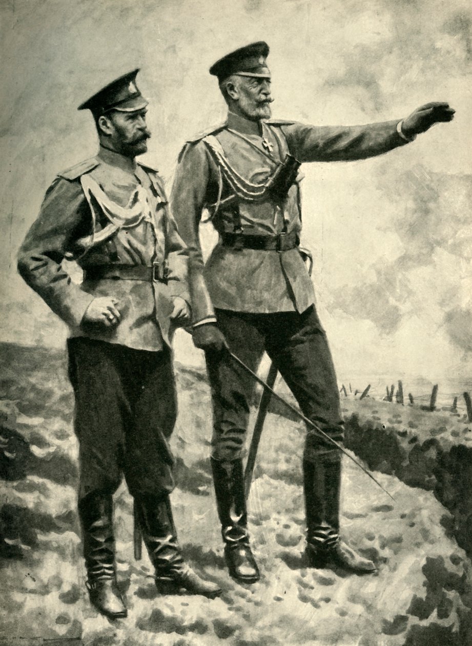 Forandringene i den russiske kommandoen, september 1915. Første verdenskrig, c1920. av Arthur C. Michael