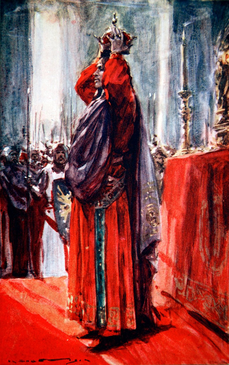 The Holy Roman Emperor Frederick II crowns himself King of Jerusalem, 1229 1913   1192645   no       norwegian Successfully Translated  Original: The City of New York as laid out by the Commissioners with the surrounding country Translat: The City of New Y av Arthur C Michael