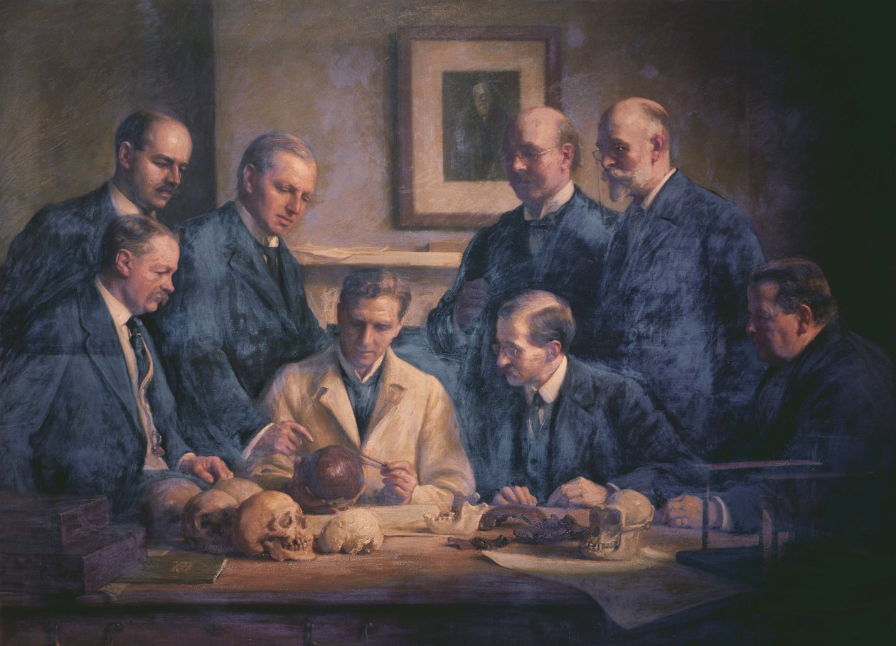 Oppdagelsen av Piltdown-mannen i 1911 av Arthur Claude Cooke