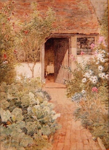 Kål i en hyttehage av Arthur Claude Strachan