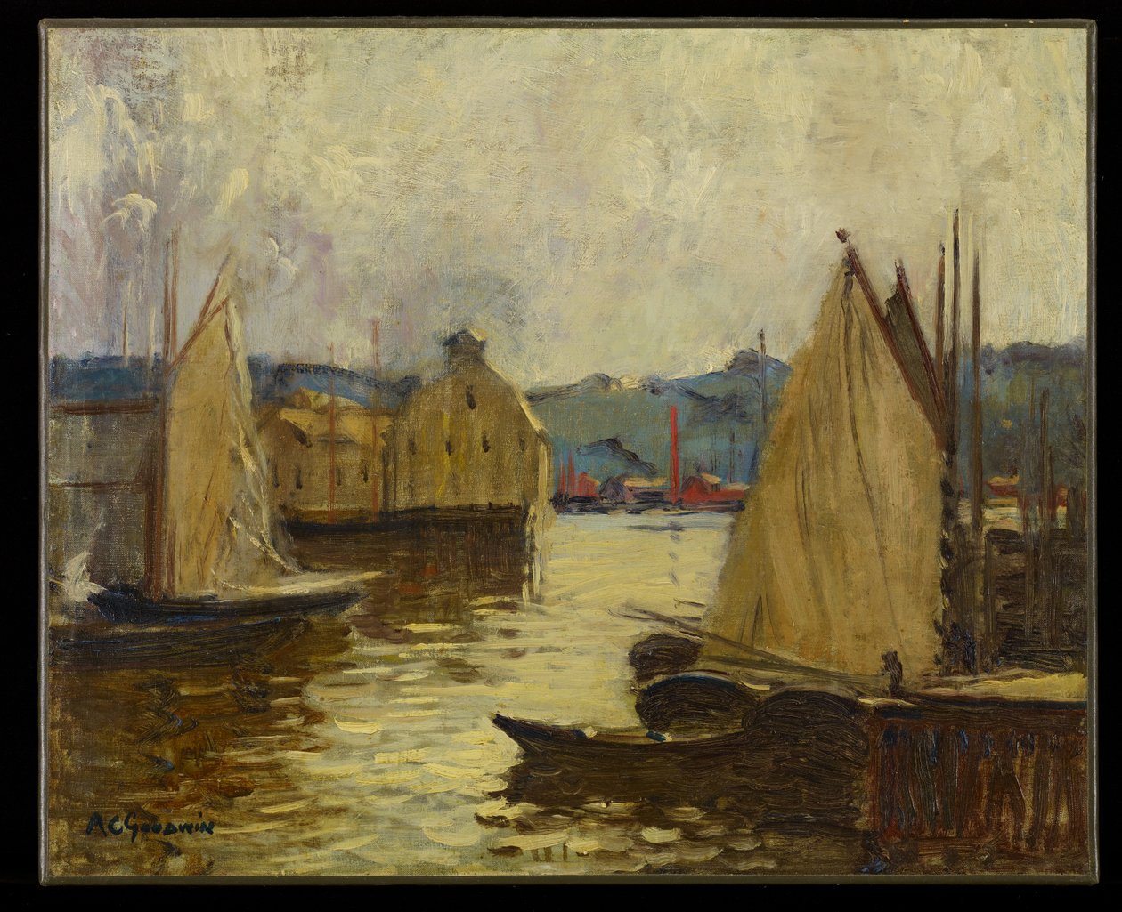 Gloucester havn, ca. 1910 av Arthur Clifton Goodwin