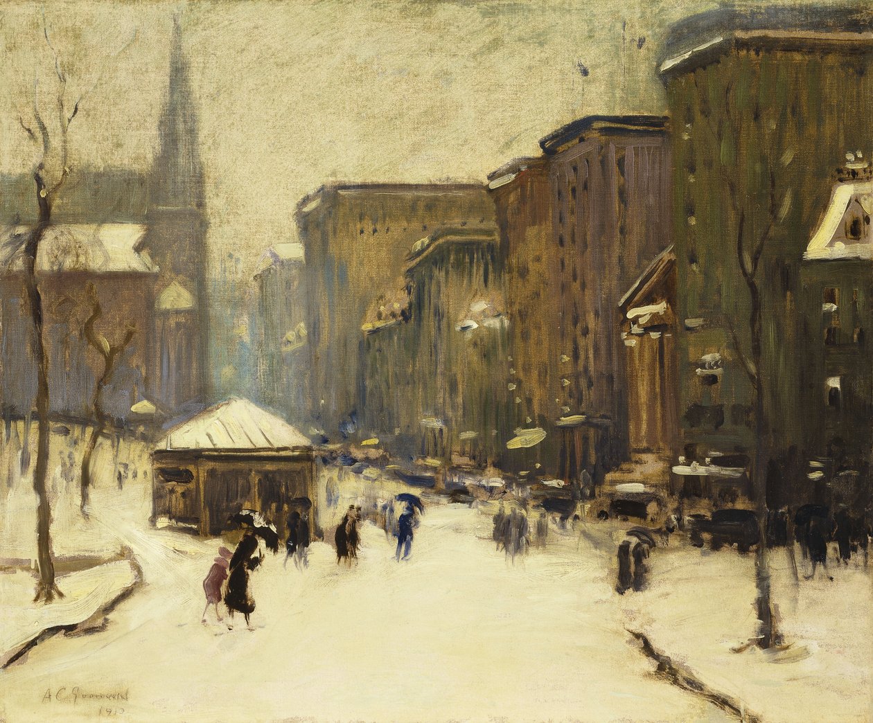 Park Street Church i Snow av Arthur Clifton Goodwin