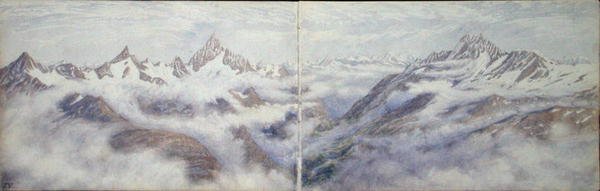 Utsikt fra Breithorn av Arthur Cust