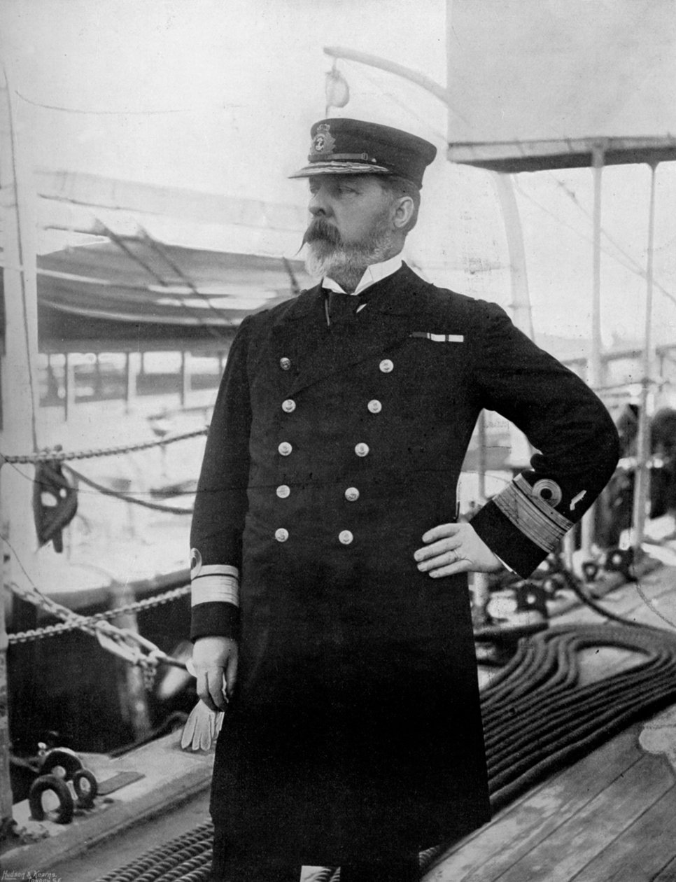 Kontreadmiral Henry Bury Palliser, sjef for den britiske stillehavsflåten, 1896. av Arthur Debenham