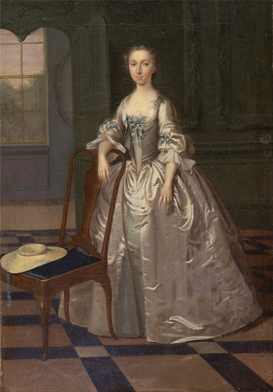 En dame i en sal av Arthur Devis