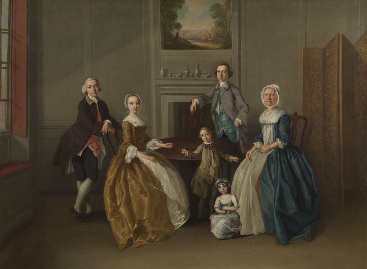 Familiegruppe, 1756 av Arthur Devis