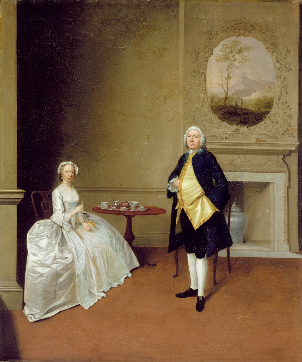 Mr and Mrs Hill, ca. 1750-51 (olje på lerret) av Arthur Devis
