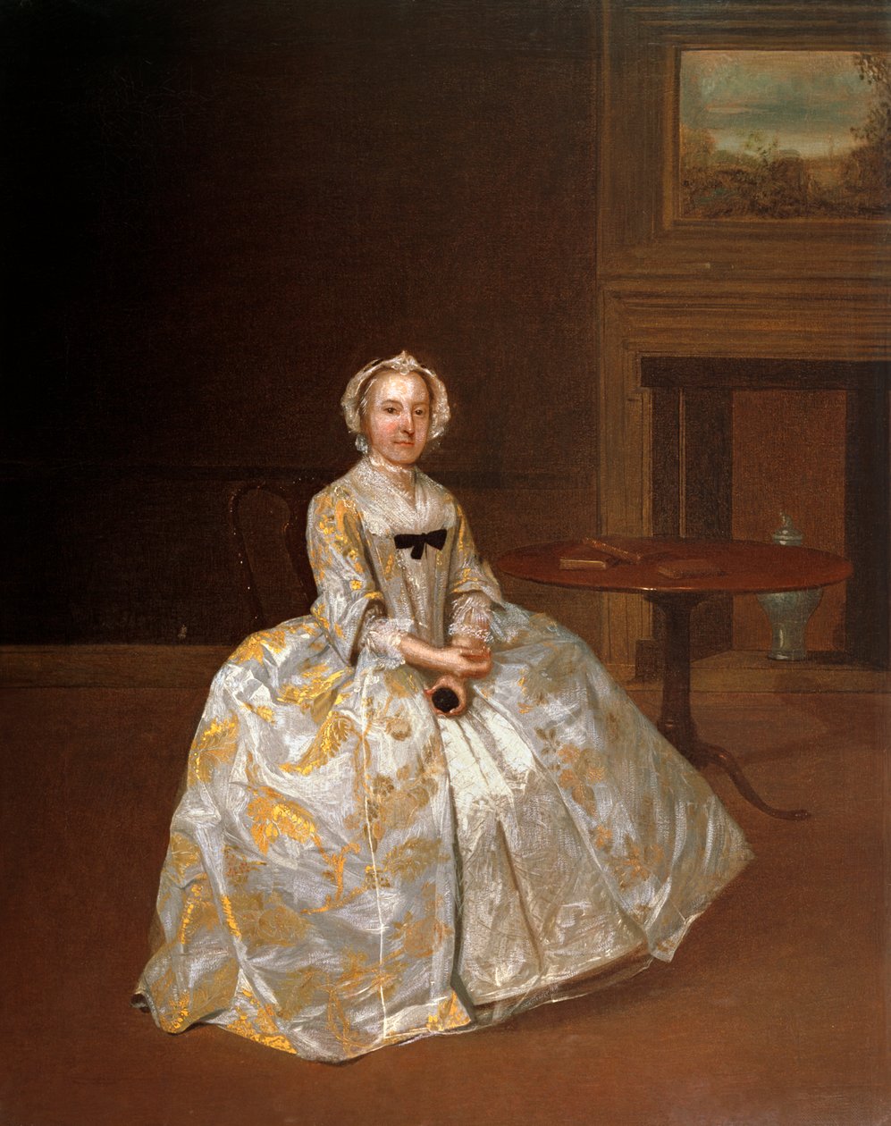 Portrett av frøken Elizabeth Hemyng, ca. 1738-42 av Arthur Devis