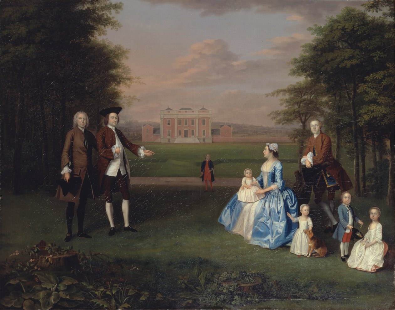 Robert Gwillym fra Atherton og hans familie [1985, Cormack, YCBA Concise Catalogue] av Arthur Devis