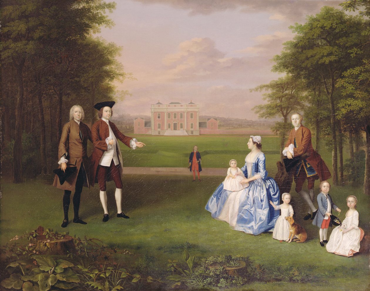 Robert Gwillym fra Atherton og hans familie, ca. 1745-7 (olje på lerret) av Arthur Devis