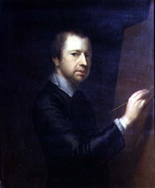 Selvportrett, ca. 1754 (olje på lerret) av Arthur Devis