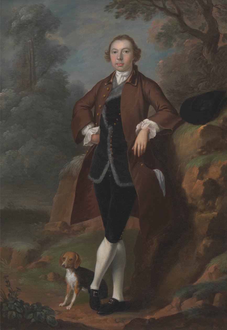 William Farington fra Shawe Hall, Lancashire av Arthur Devis