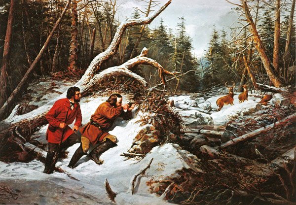 Første snøfall av Arthur Fitzwilliam (after) Tait