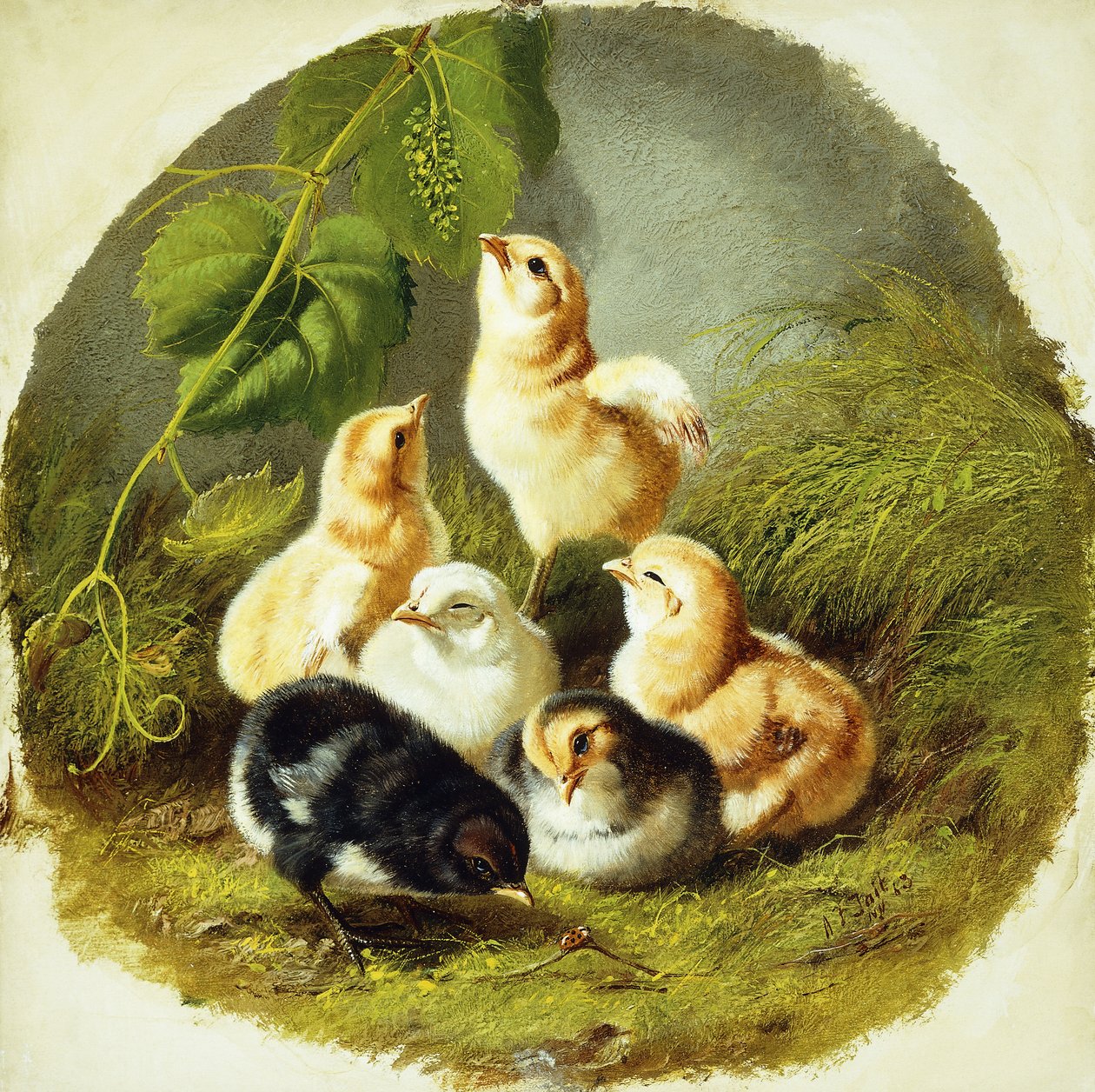 Kyllinger, 1863 av Arthur Fitzwilliam Tait