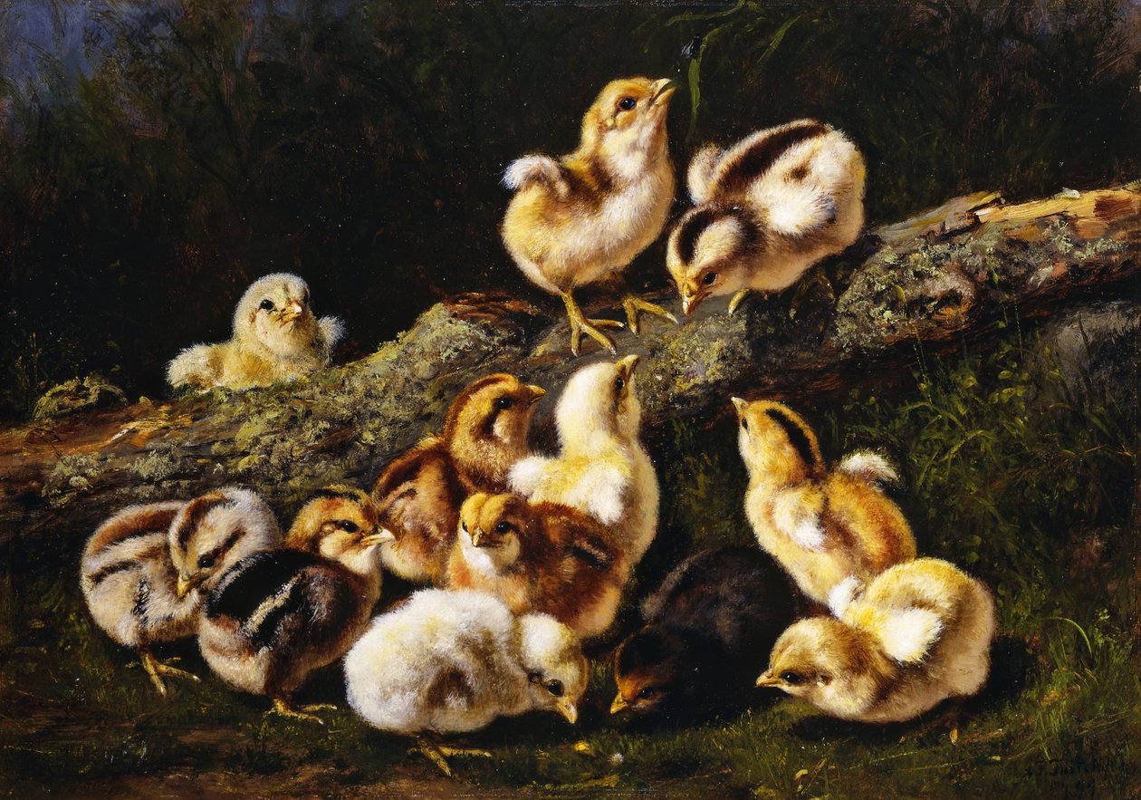 Små kjæledyr, 1899 av Arthur Fitzwilliam Tait