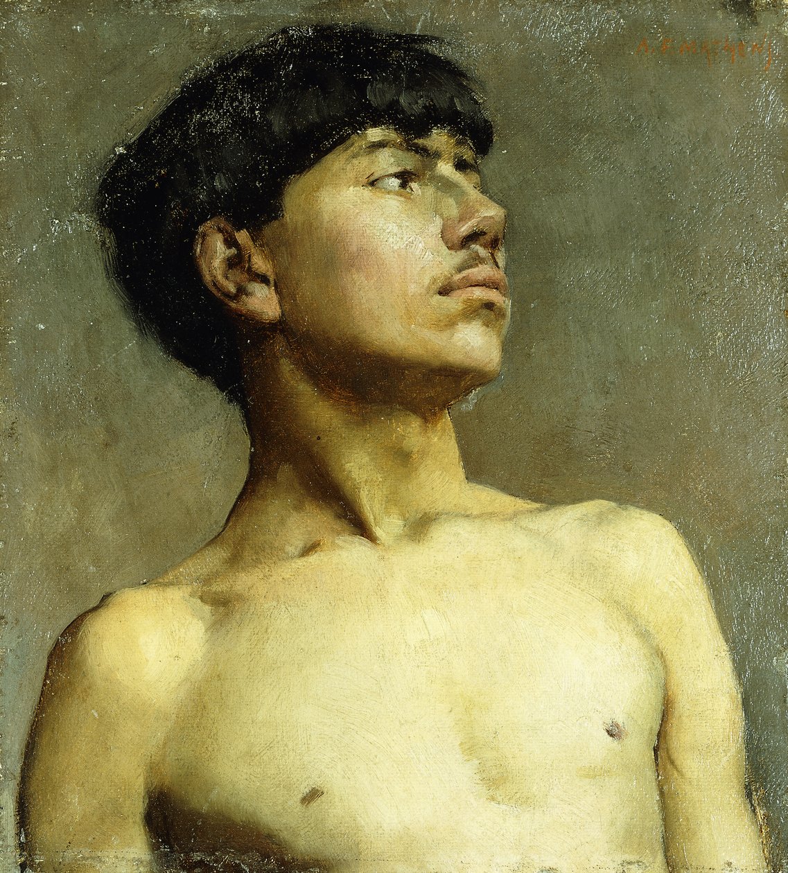 Portrett av Xavier Martinez av Arthur Frank Mathews