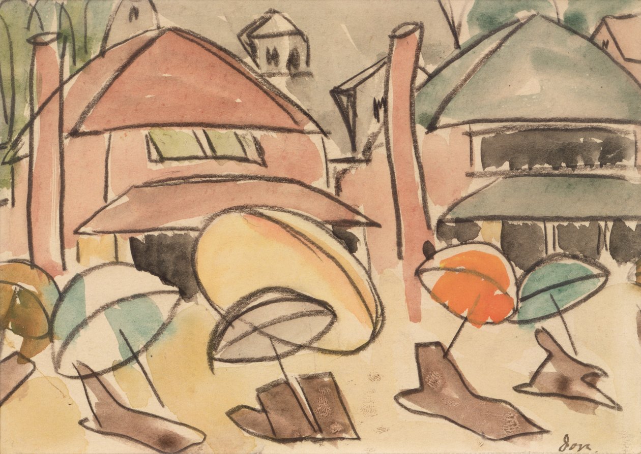 Strandparasoller av Arthur Garfield Dove