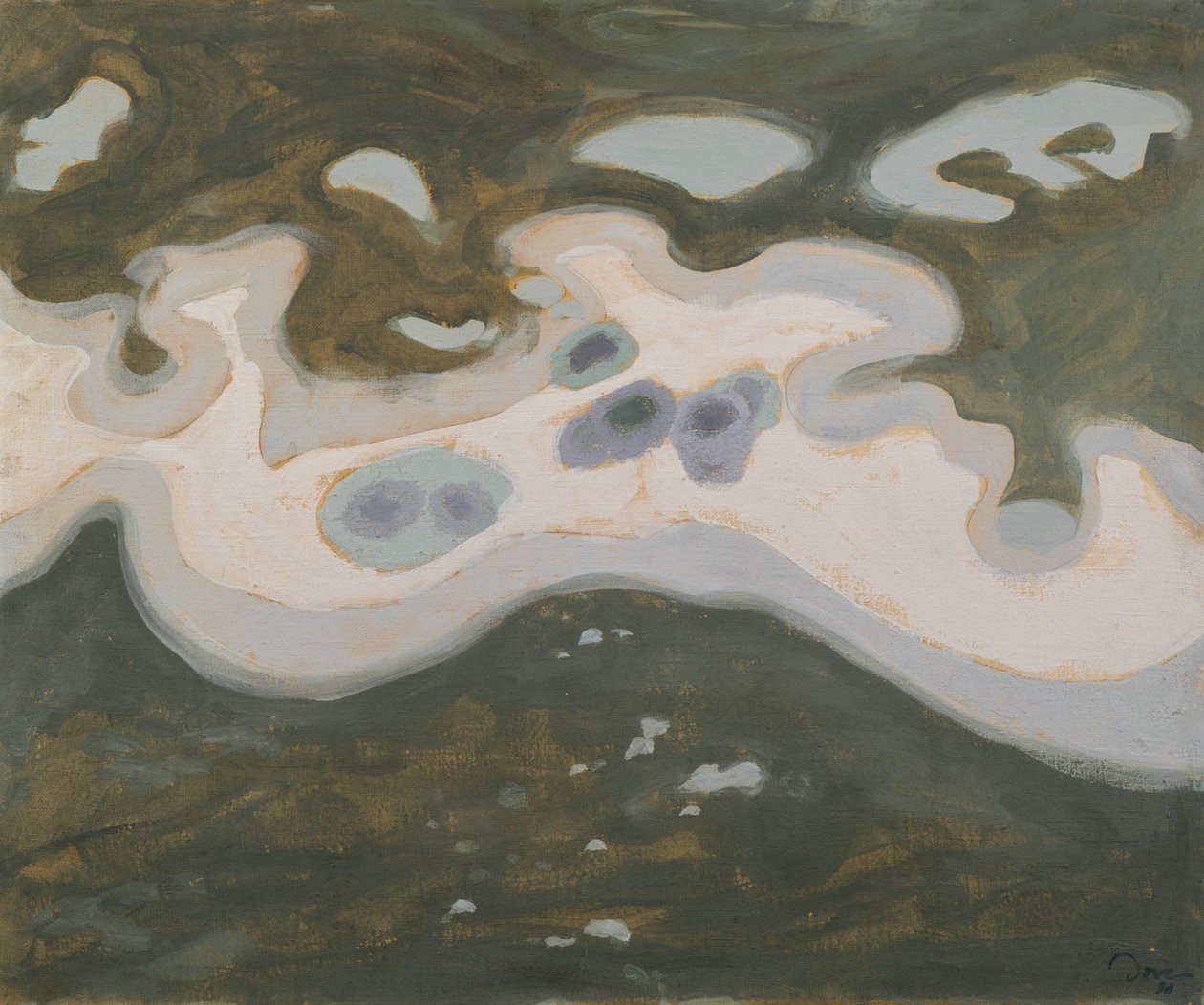 Snø på is av Arthur Garfield Dove
