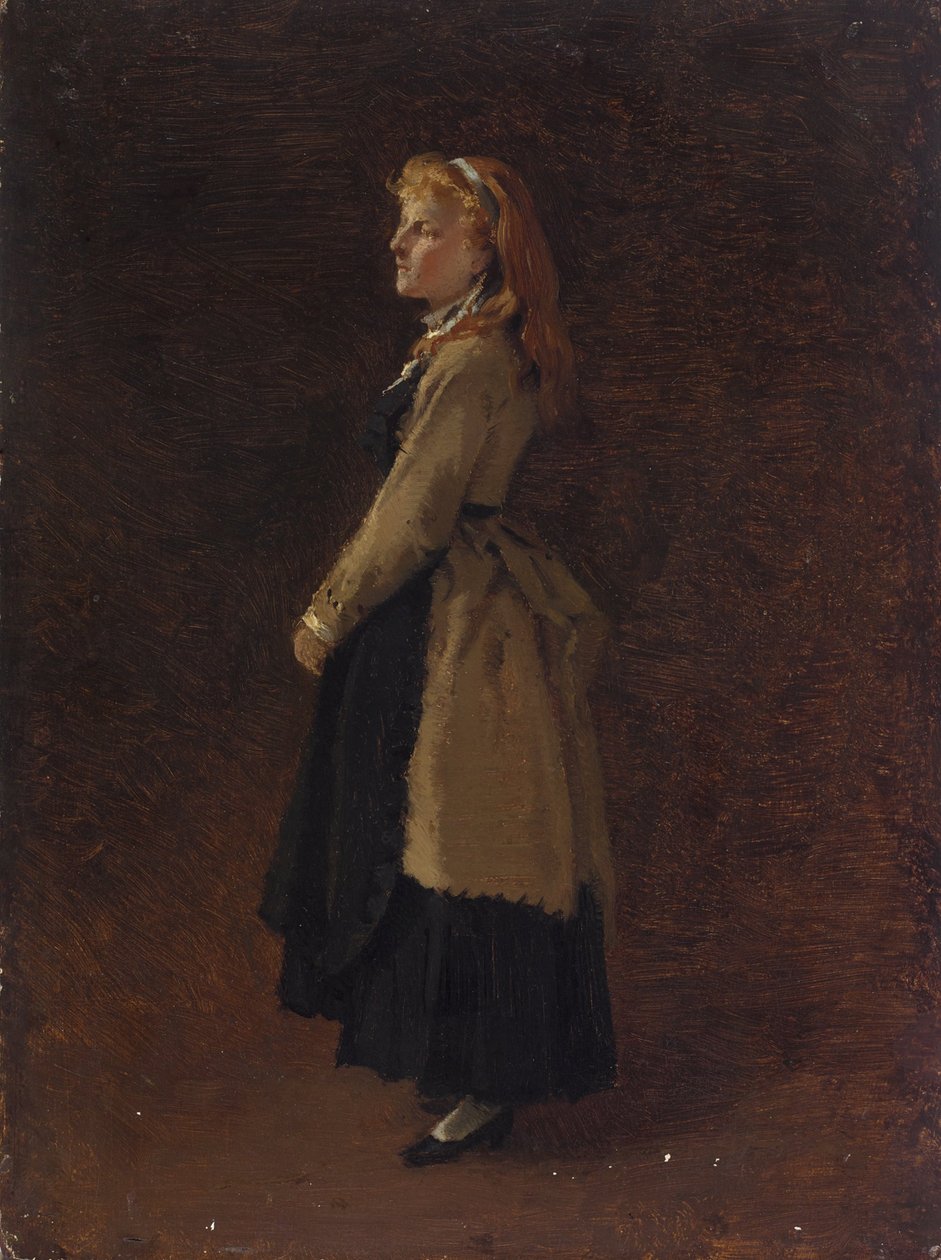 Portrett av Mimi Ramberg, kunstnerens datter av Arthur Georg Freiherr von Ramberg