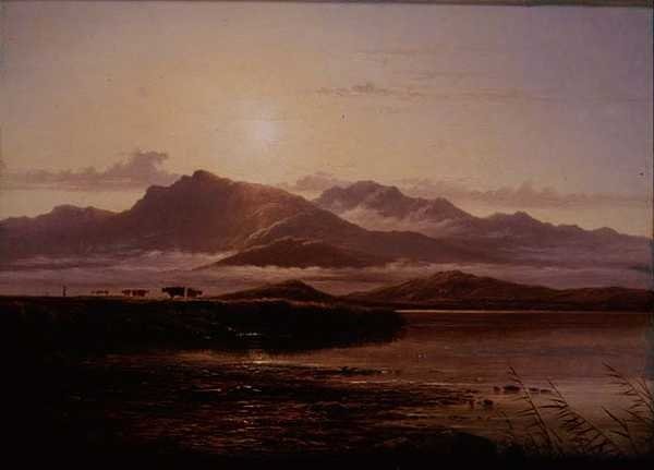 Morgen på bredden av en innsjø av Arthur Gilbert