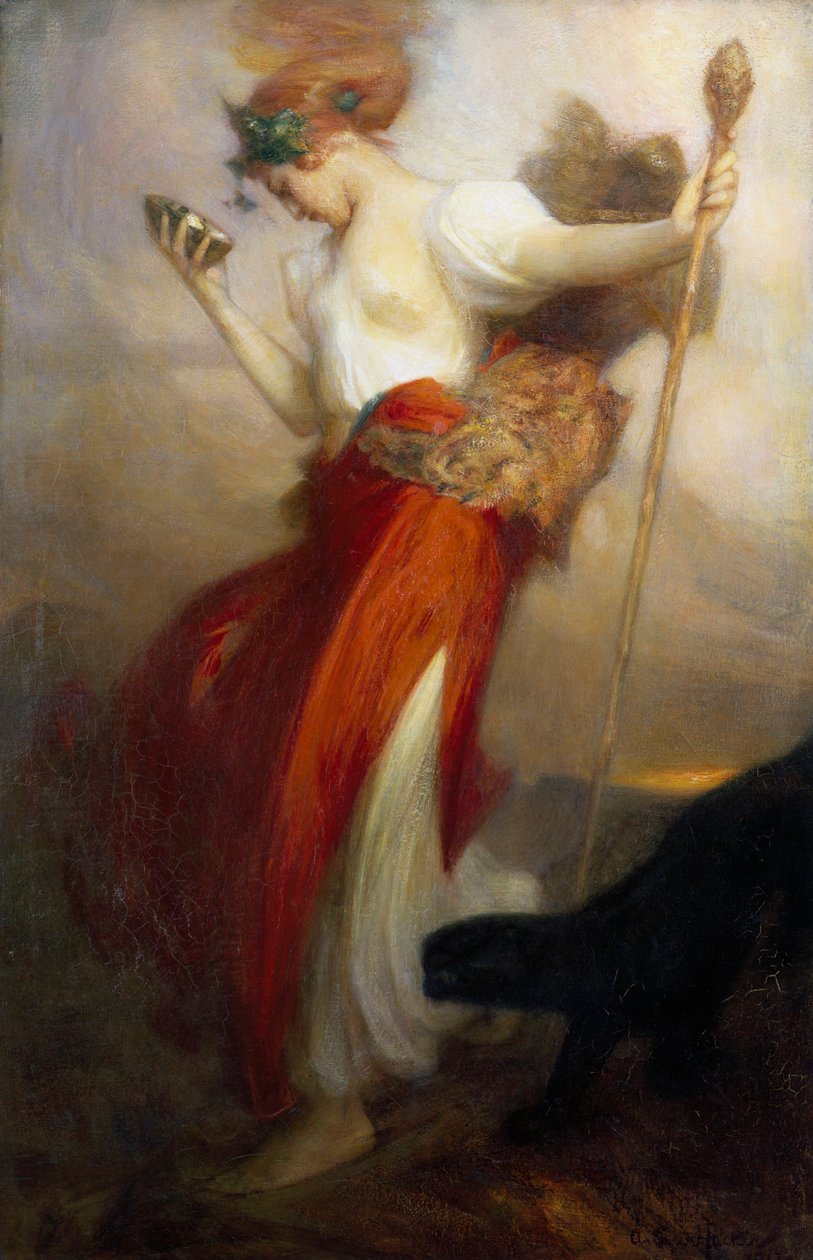 «Bacchanten»-maleri av Arthur Hacker (1858–1919) 1913 av Arthur Hacker
