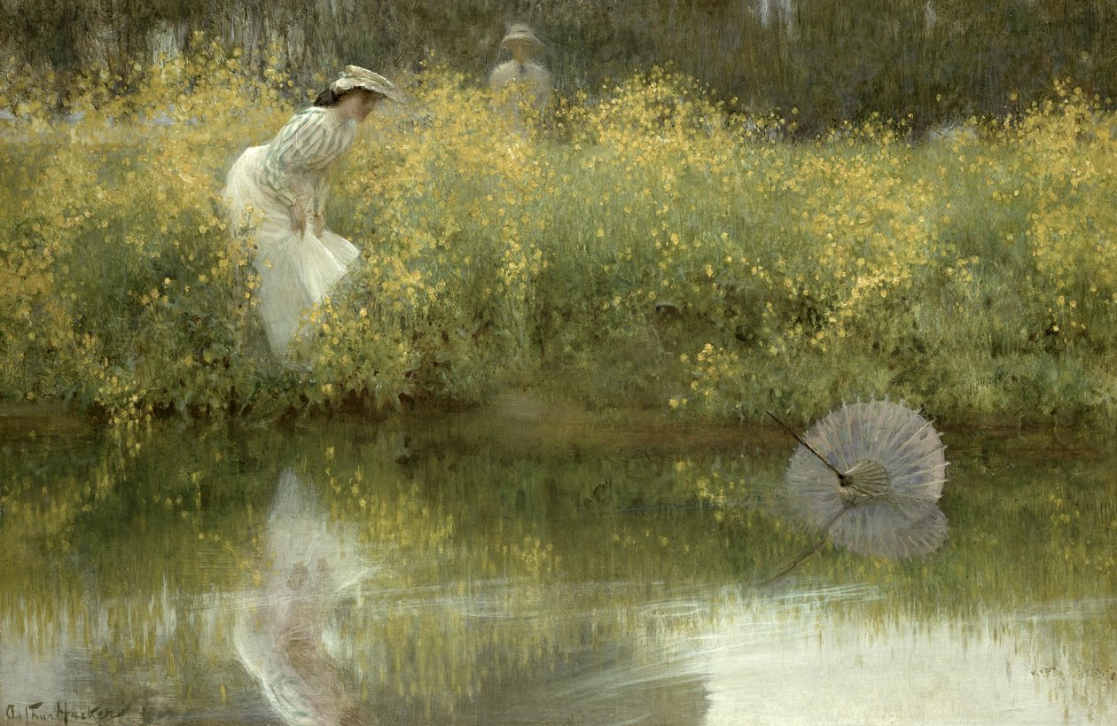 Mistet parasoll av Arthur Hacker