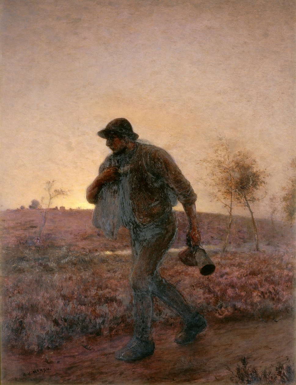 The Ploughman Homeward tråkker sin trette vei av Arthur Hardwick Marsh