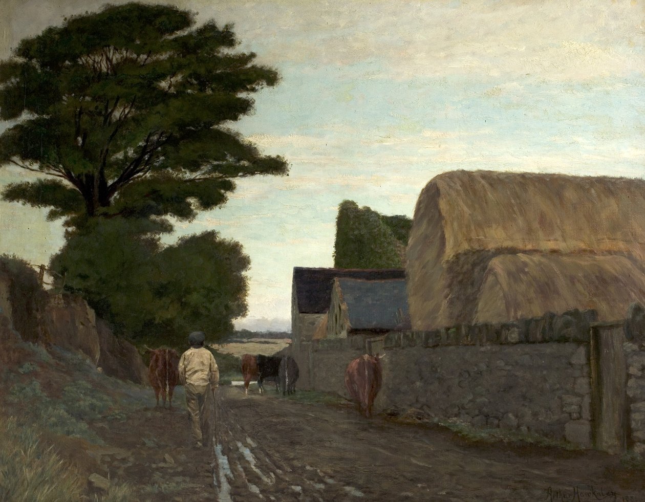 Kjører opp til Milk, 1881 av Arthur Hawksley