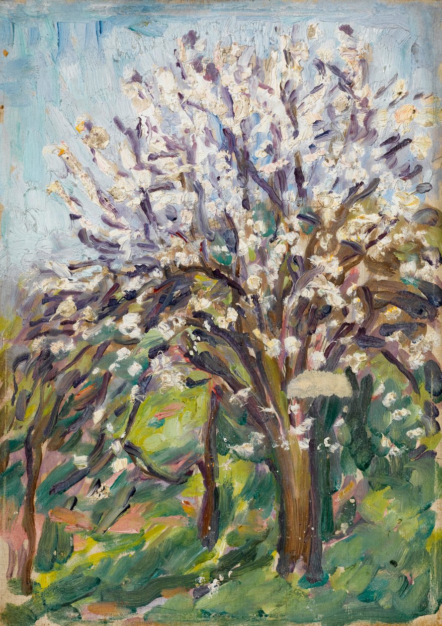 Mandelblomst på en skrånende kant, ca. 1910 av Arthur Haythorne Studd
