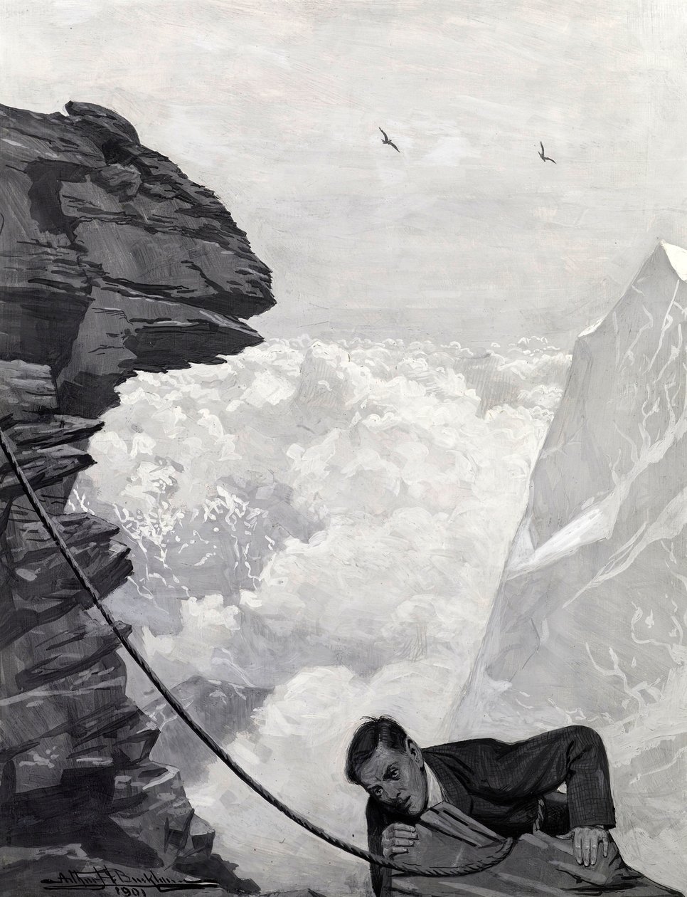 Nesten der, 1901 av Arthur Herbert Buckland