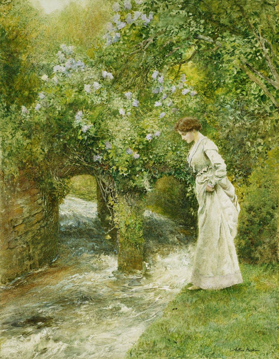 Møllestrømmen om våren, av Arthur Hopkins