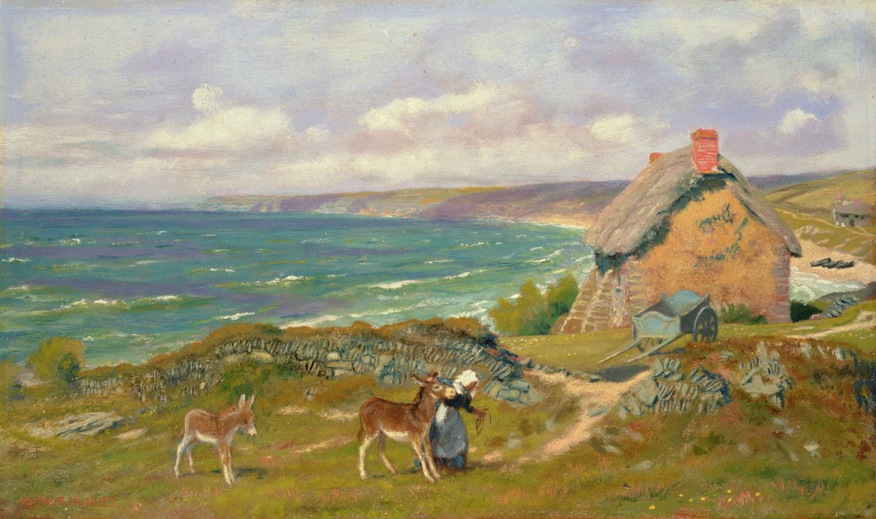 En vestlandskystscene av Arthur Hughes