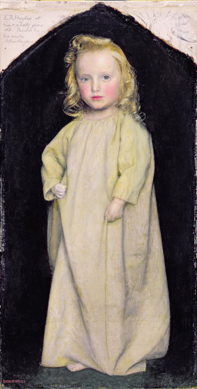 Edward Robert Hughes som barn, ca. 1853-4 av Arthur Hughes